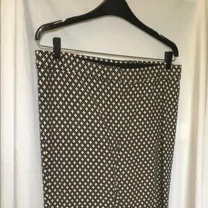 J Jill Black Daisy Cotton Stretch Pant Size 12